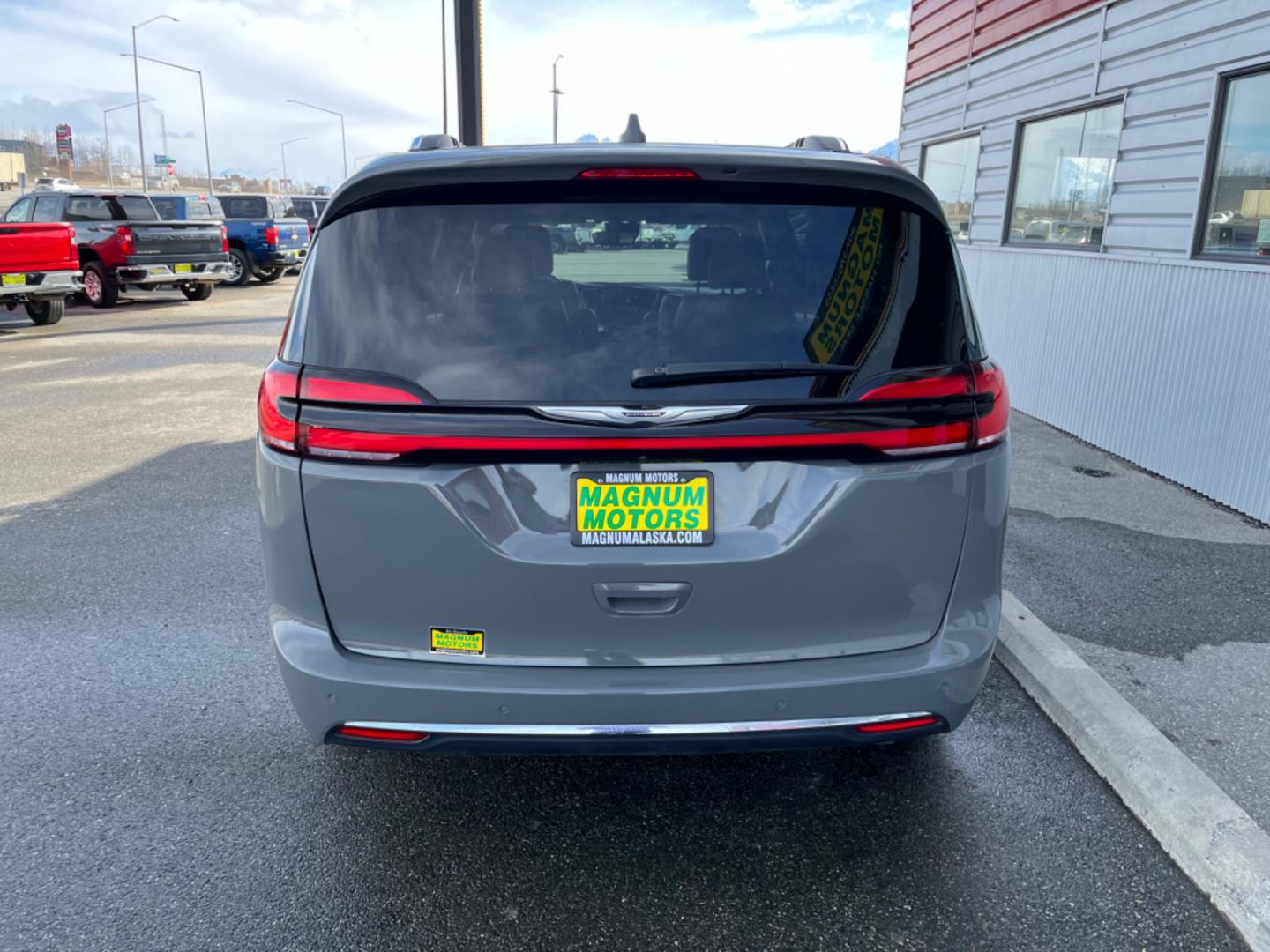 2021 Gray /Grey Chrysler Pacifica (2C4RC3GG3MR) , located at 1960 Industrial Drive, Wasilla, 99654, (907) 274-2277, 61.573475, -149.400146 - Photo#3